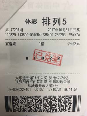 盐城彩民多年坚持成就“排列5“10万大奖.jpg