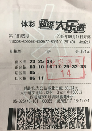 昆山彩友精心选号 喜中大乐透二等奖47.3万元.jpg