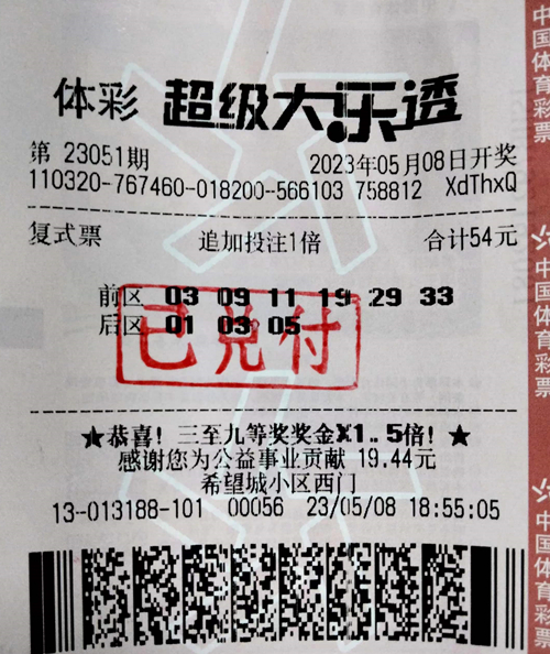 体彩销售员精准推荐  宿迁购彩者喜中大乐透10.6万元图片_副本.jpg