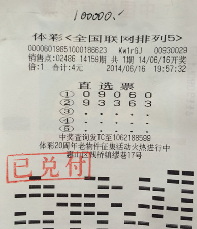 将儿子生日号作彩号 无锡彩民喜领”排列5“10万元_副本.jpg