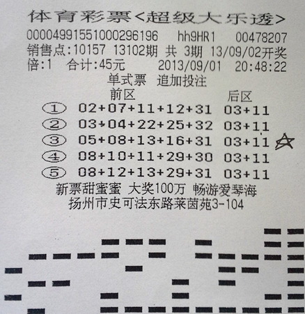 ”一雨见秋“好运来 扬州彩民喜中大乐透20多万1.jpg