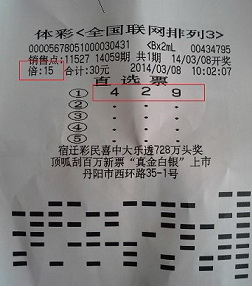 ”排列3“送来节日好礼  镇江女彩民”妇女节“喜获1.5万元奖金照片.jpg