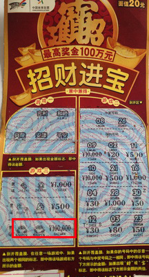 小伙喜中”招财进宝“10万大奖  欲买手机送心上人.jpg
